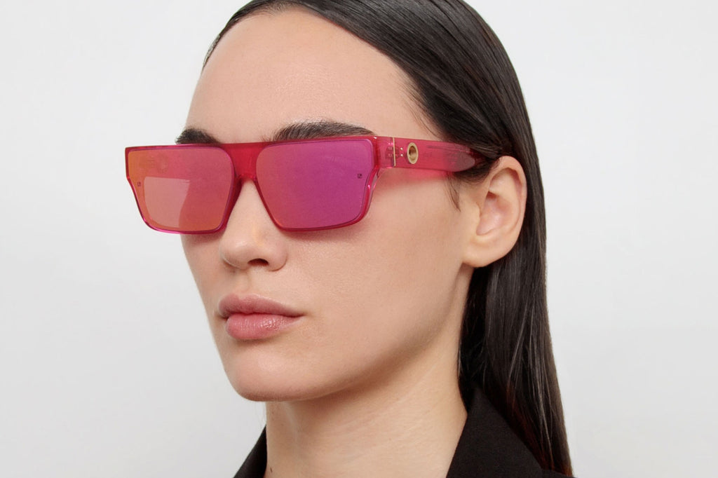 Linda Farrow - Brady Sunglasses Neon Pink (C2)