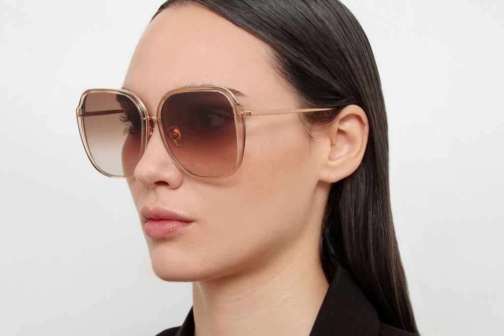 Linda Farrow - Sofia Sunglasses Ash/Rose Gold (C3)