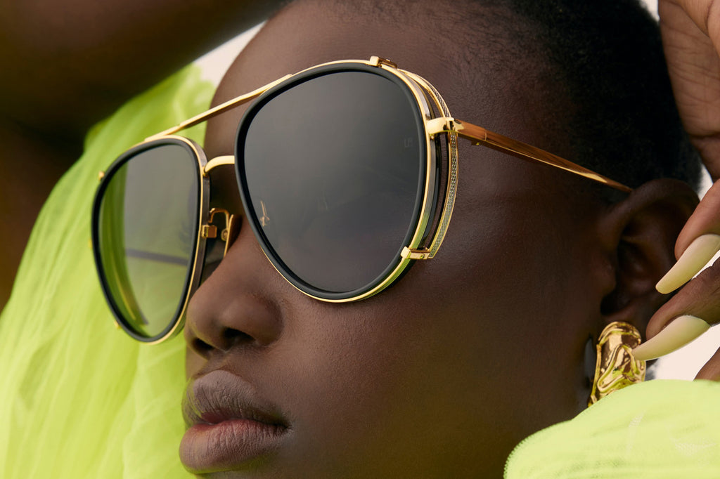 Linda Farrow - Dimitri Sunglasses Yellow Gold (C2)