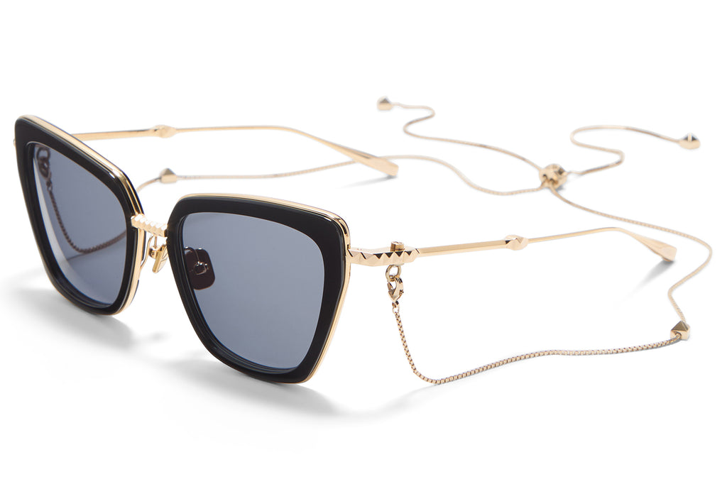 Valentino® Eyewear - V-Daydream II Sunglasses Black & V-Light Gold with Smoke Grey Lenses