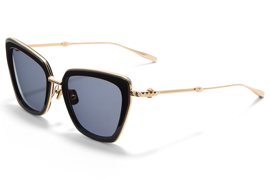 Valentino® Eyewear - V-Daydream II Sunglasses Black & V-Light Gold with Smoke Grey Lenses