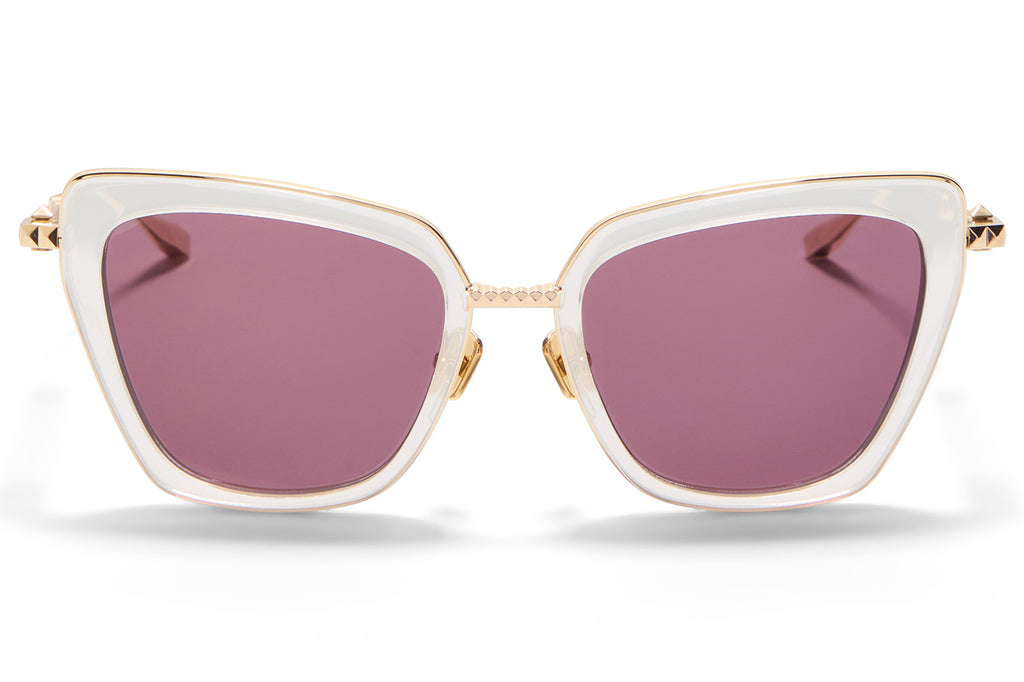 Valentino® Eyewear - V-Daydream II Sunglasses Cloudy Ivory & V-Light Gold with Bordeaux Lenses