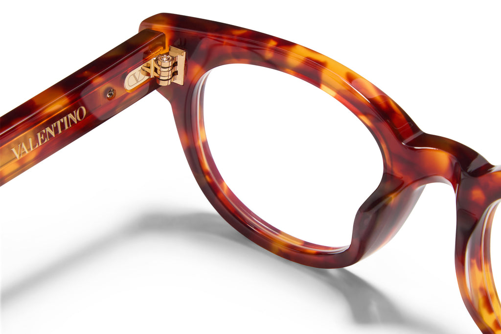 Valentino® Eyewear - V-Essential V Eyeglasses Honey Tortoise with V-Light Gold