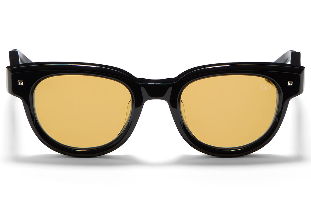 Valentino® Eyewear - V-Essential V Sunglasses Black & V-Light Gold with Amber Lenses