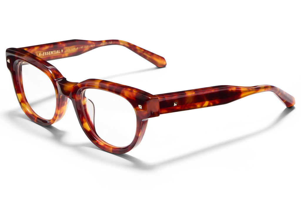 Valentino® Eyewear - V-Essential V Eyeglasses Honey Tortoise with V-Light Gold