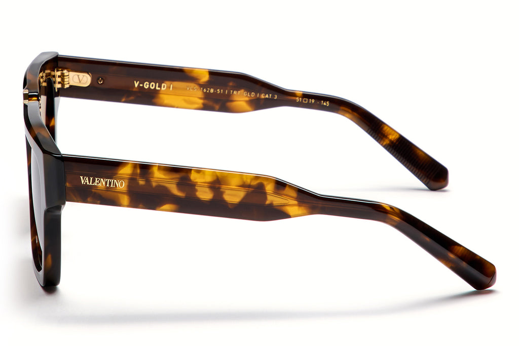 Valentino® Eyewear - V-Gold I Sunglasses Brown Tortoise & V-Light Gold with Dark Brown Lenses