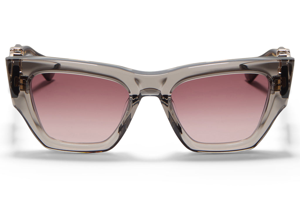 Valentino® Eyewear - V-Sette Sunglasses Crystal Grey & V-Light Gold with Dark Rose to Light Rose Lenses