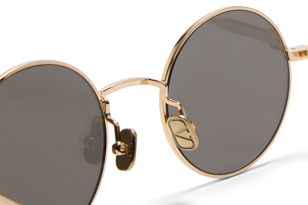 Valentino® Eyewear - VLS-173 Sunglasses V-Light Gold & Black with Mirror Silver Lenses