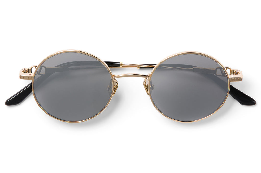 Valentino® Eyewear - VLS-173 Sunglasses V-Light Gold & Black with Mirror Silver Lenses