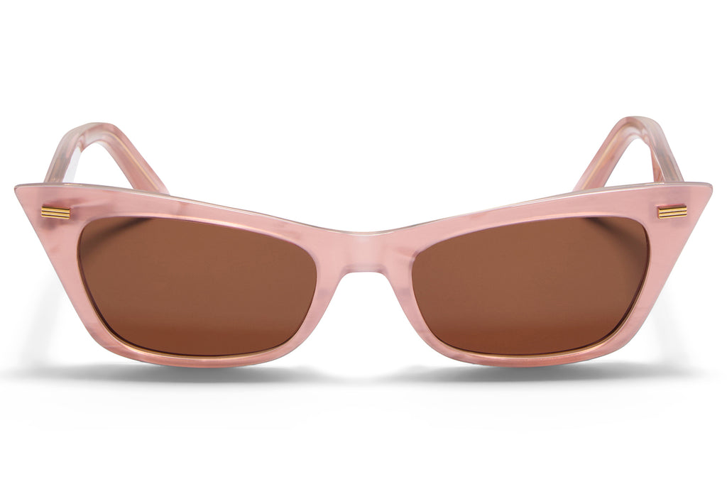 Valentino® Eyewear - VLS-176 Sunglasses Pink Pearl & V-Light Gold with Brown Lenses