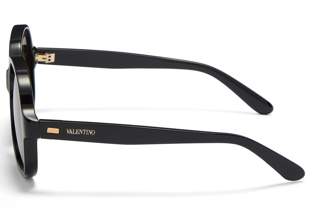 Valentino® Eyewear - VLS-177 Sunglasses Black & V-Light Gold with Dark Green Lenses