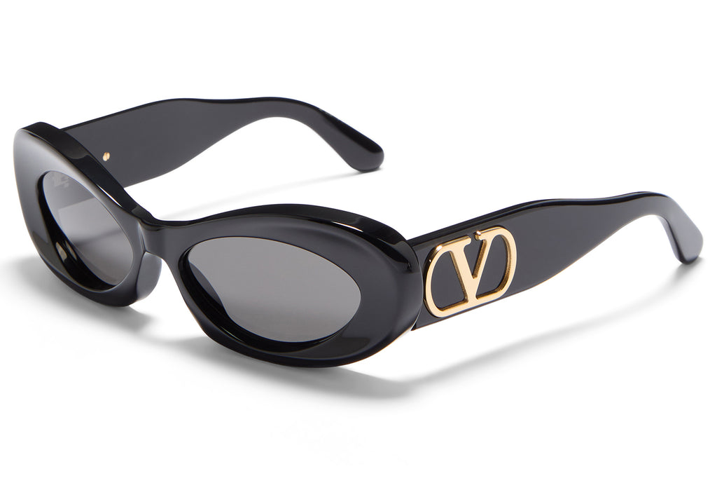 Valentino® Eyewear - VLS-178 Sunglasses Black & V-Light Gold with Smoke Grey Lenses