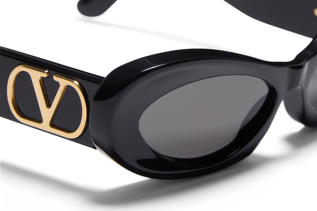 Valentino® Eyewear - VLS-178 Sunglasses Black & V-Light Gold with Smoke Grey Lenses