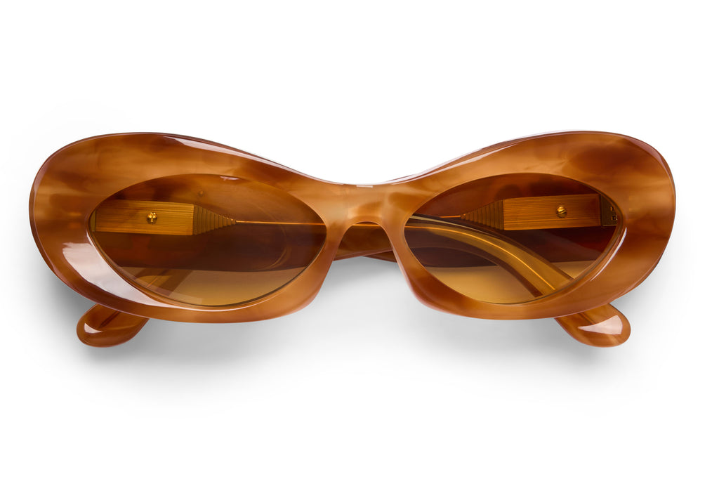 Valentino® Eyewear - VLS-178 Sunglasses Light Havana & V-Light Gold with Amber Lenses