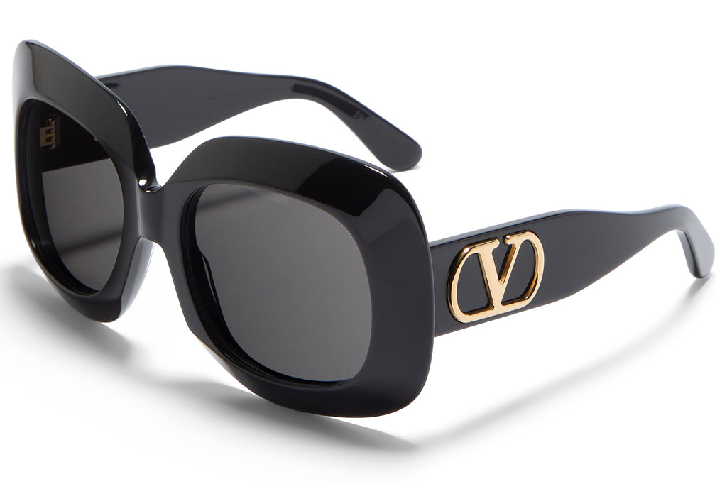 Valentino® Eyewear - VLS-180 Sunglasses Black & V-Light Gold with Smoke Grey Lenses