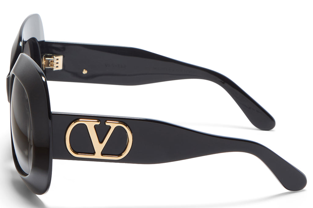 Valentino® Eyewear - VLS-180 Sunglasses Black & V-Light Gold with Smoke Grey Lenses