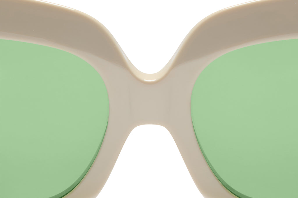 Valentino® Eyewear - VLS-180 Sunglasses Ivory & V-Light Gold with Green Lenses