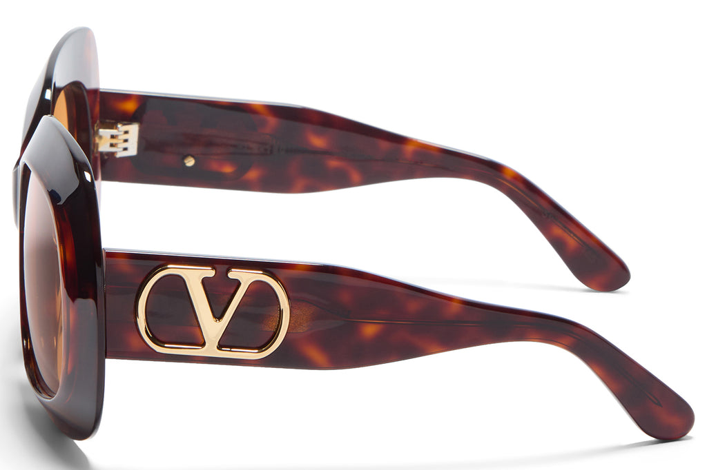 Valentino® Eyewear - VLS-180 Sunglasses Dark Havana & V-Light Gold with Orange Lenses