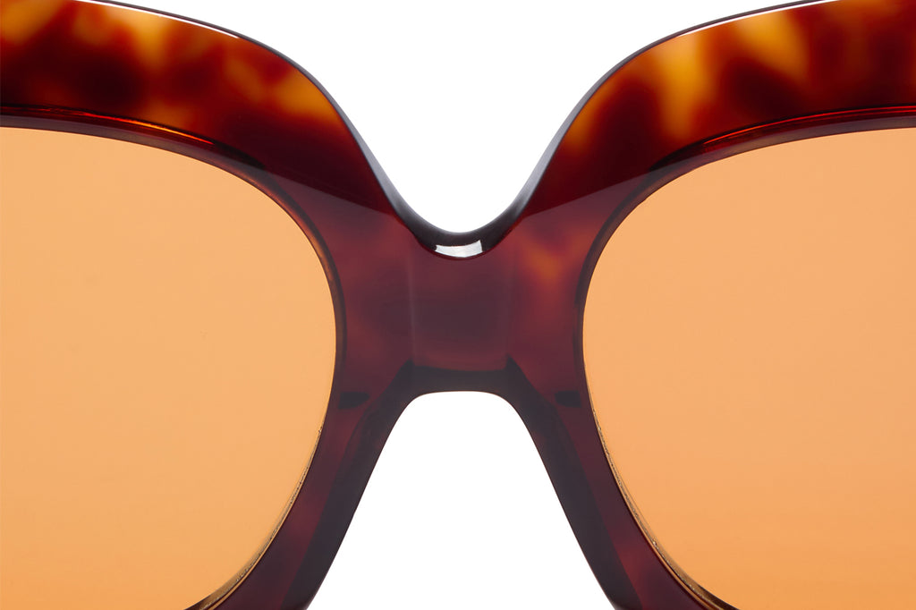 Valentino® Eyewear - VLS-180 Sunglasses Dark Havana & V-Light Gold with Orange Lenses