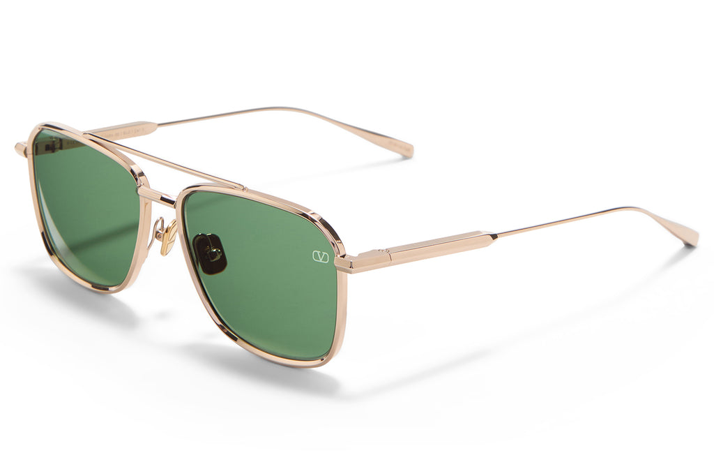 Valentino® Eyewear - V-Lstory II Sunglasses V-Light Gold with Green Lenses