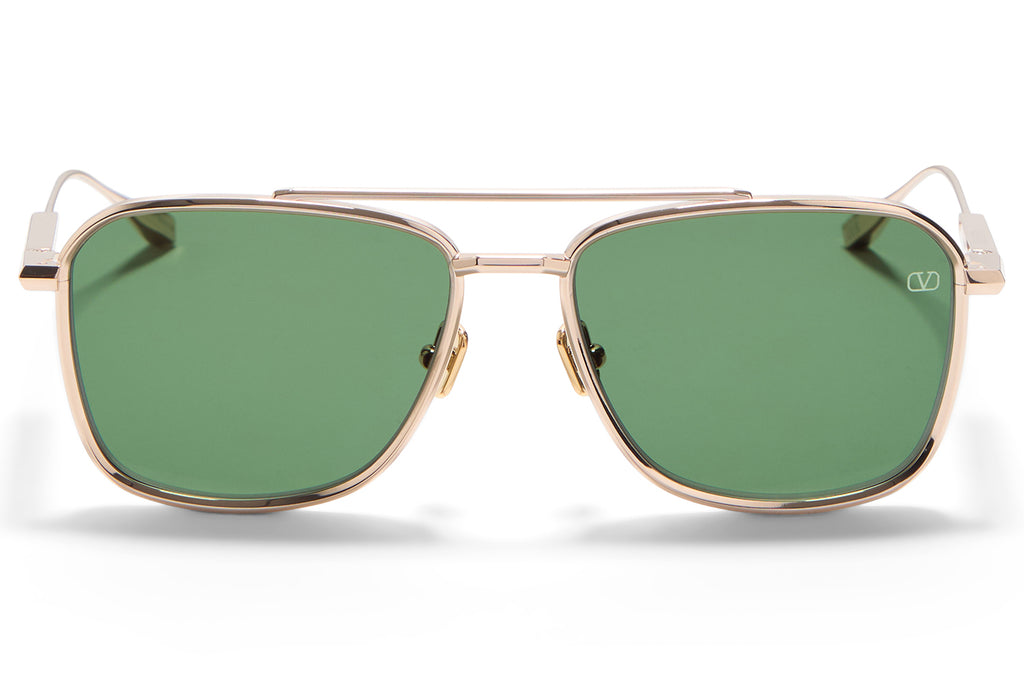 Valentino® Eyewear - V-Lstory II Sunglasses V-Light Gold with Green Lenses