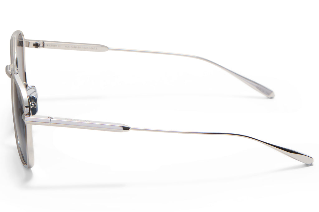 Valentino® Eyewear - V-Lstory II Sunglasses Silver with Sky Blue Lenses