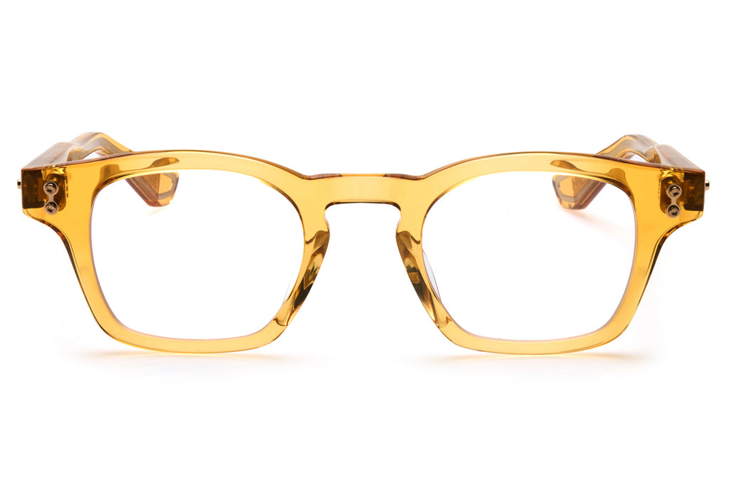 Akoni - Wise-Two Eyeglasses Crystal Amber & Brushed 12k Gold