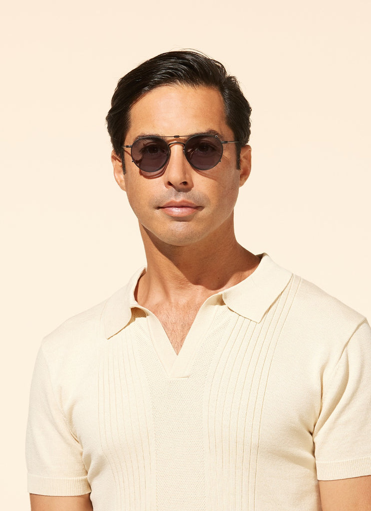 Garrett Leight - Wilson Clip On Shades Black with H20 Lenses