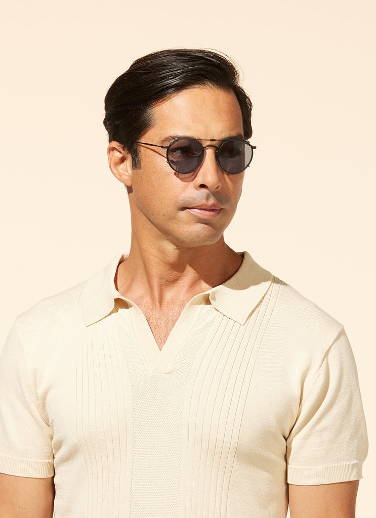 Garrett Leight - Wilson Clip On Shades Black with H20 Lenses