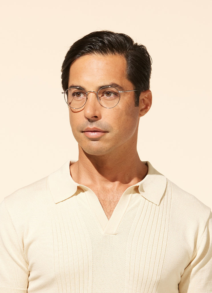 Garrett Leight - Wilson T Eyeglasses Brilliant Silver