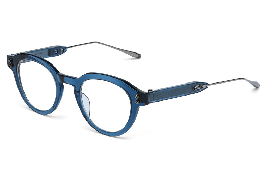 Akoni - Wise Three Eyeglasses Crystal Blue & Black Palladium