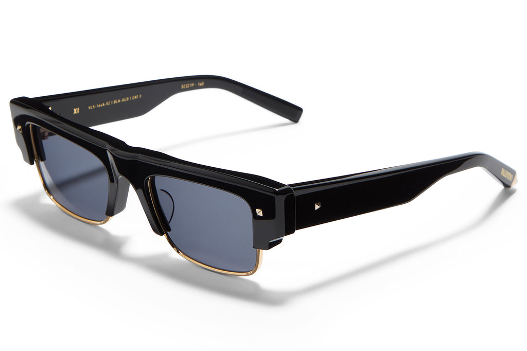 Valentino® Eyewear - XI Sunglasses Black & V-Light Gold with Smoke Grey Lenses