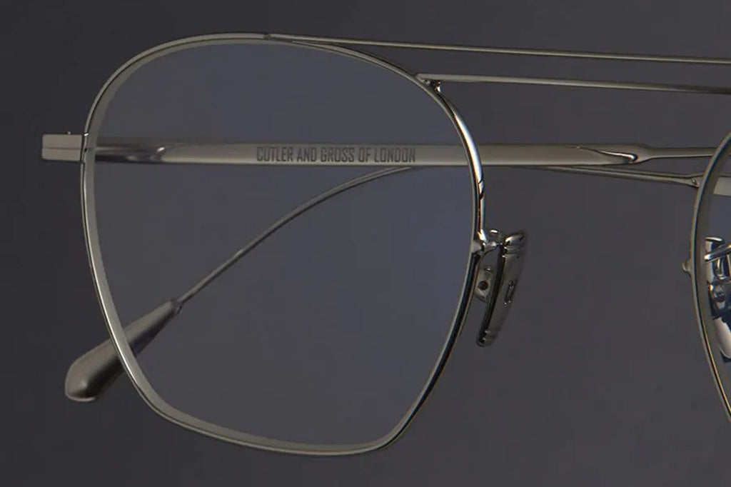 Cutler & Gross - 0004 Eyeglasses White Gold Rhodium 18K