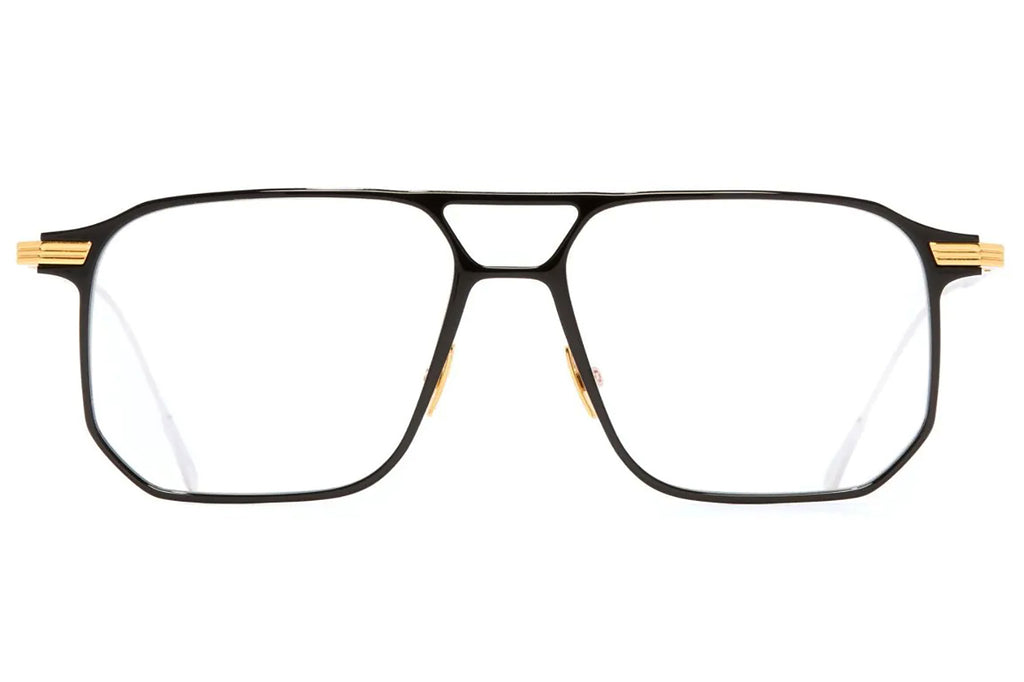 Cutler & Gross - 0006 Eyeglasses Black on 24K Yellow Gold