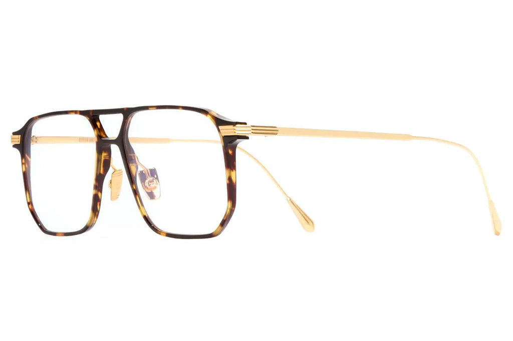 Cutler & Gross - 0006 Eyeglasses Havana on 24K Yellow Gold