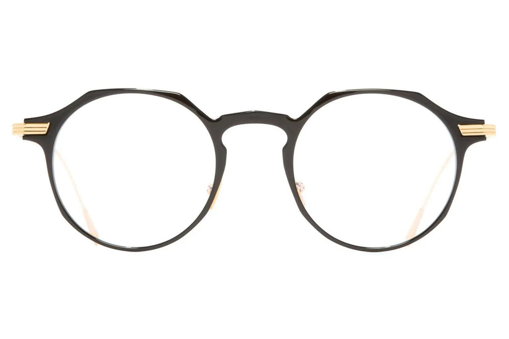 Cutler & Gross - 0008 Eyeglasses Black on 24K Yellow Gold