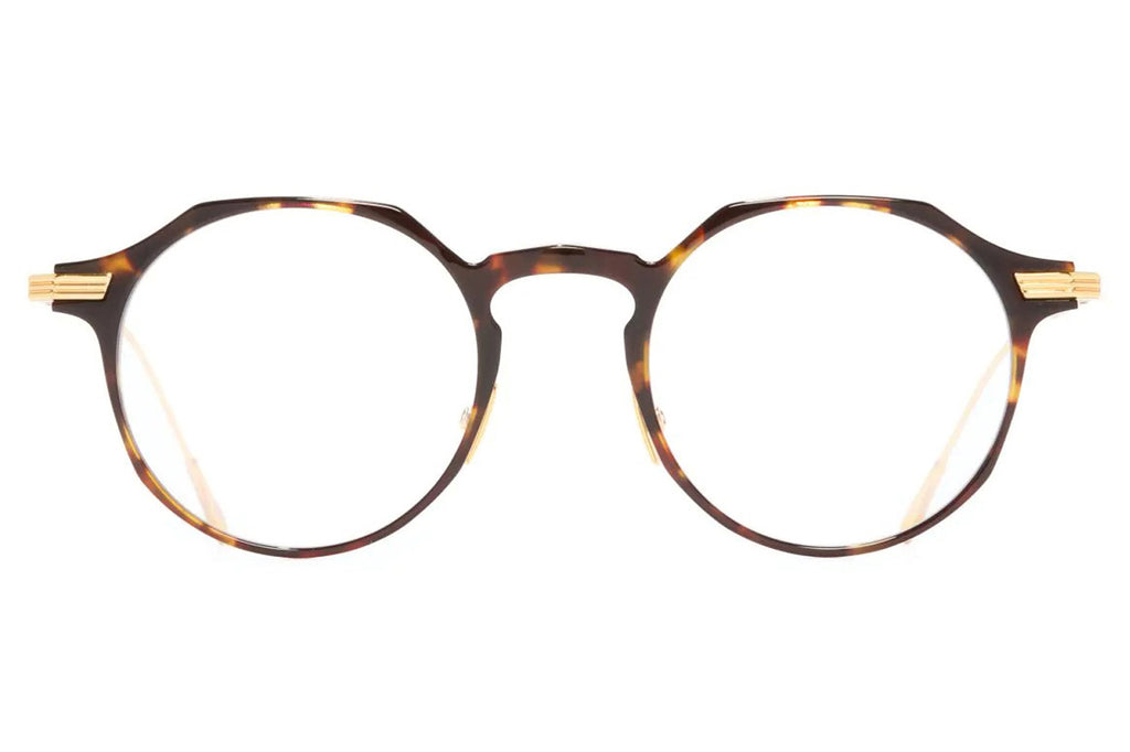 Cutler & Gross - 0008 Eyeglasses Havana on 24K Yellow Gold