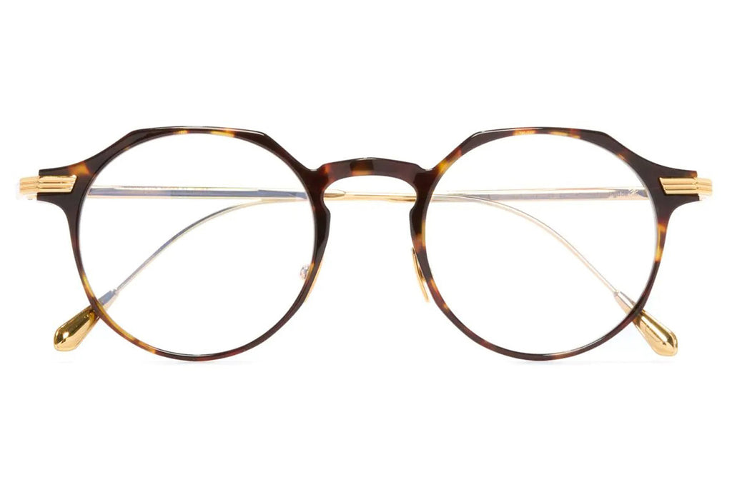 Cutler & Gross - 0008 Eyeglasses Havana on 24K Yellow Gold