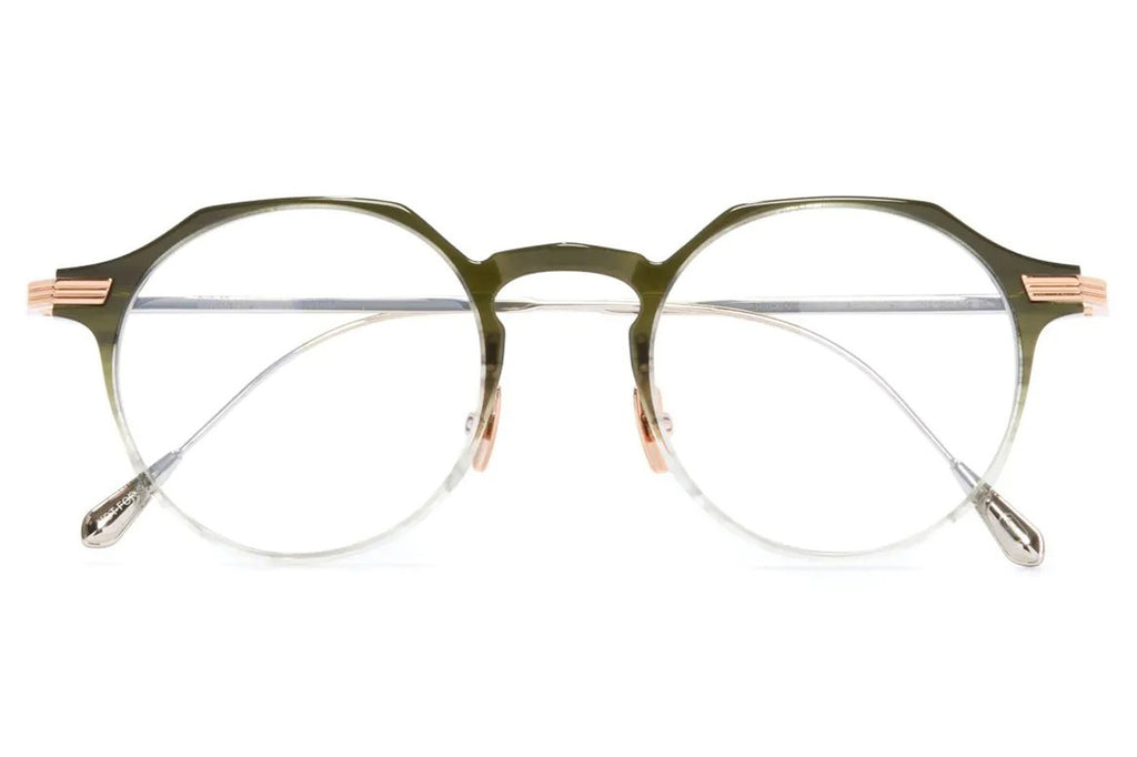 Cutler & Gross - 0008 Eyeglasses Gradient Green on 18K Rose Gold