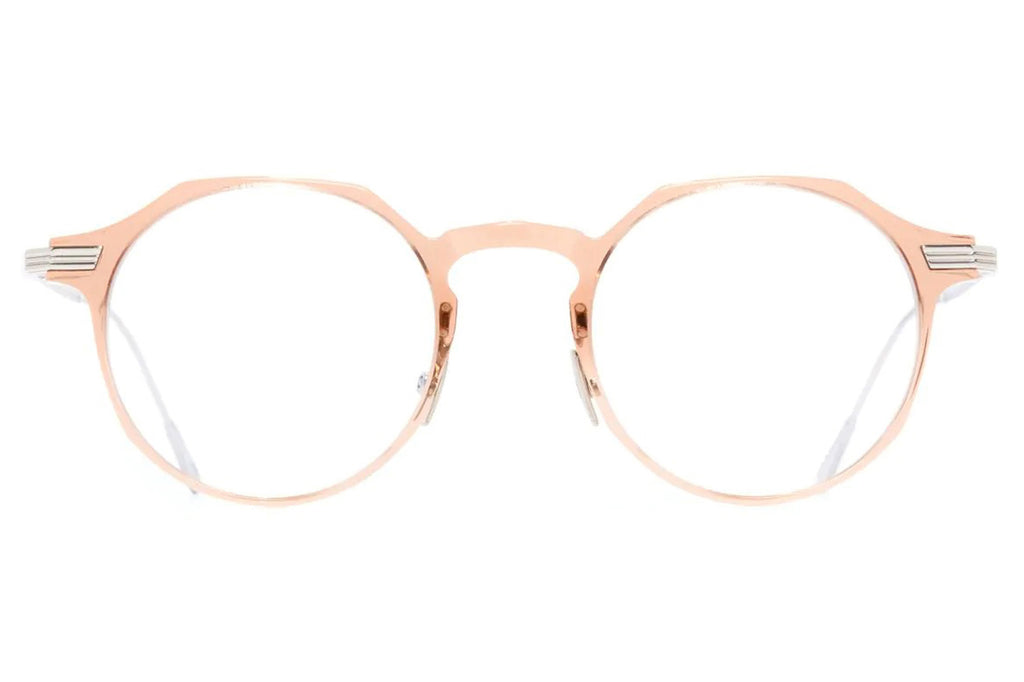 Cutler & Gross - 0008 Eyeglasses Peach on 18K Rhodium