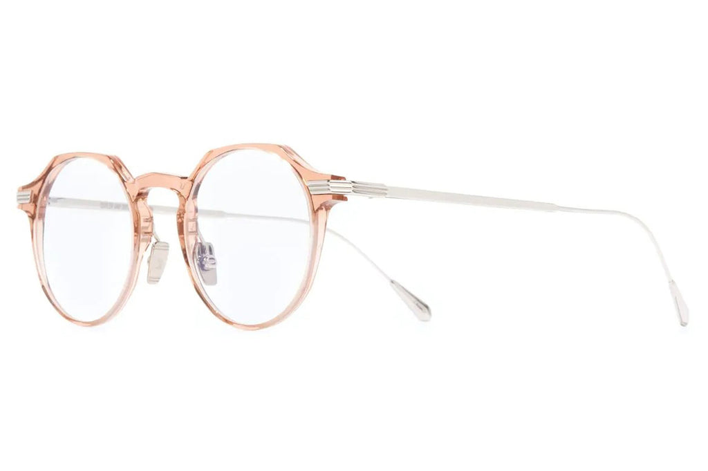 Cutler & Gross - 0008 Eyeglasses Peach on 18K Rhodium