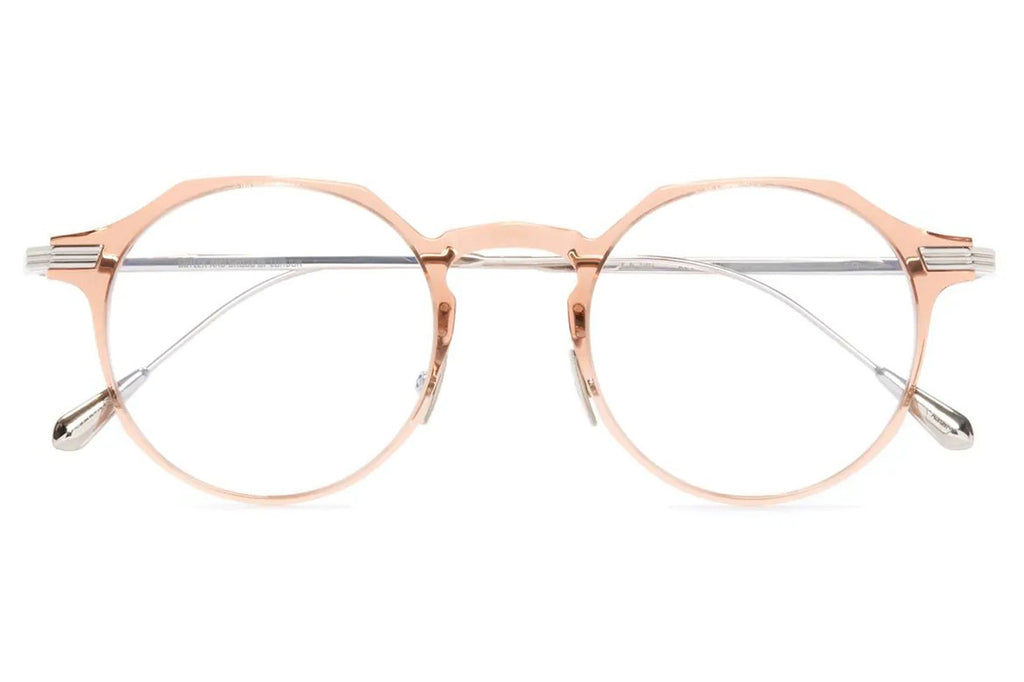 Cutler & Gross - 0008 Eyeglasses Peach on 18K Rhodium