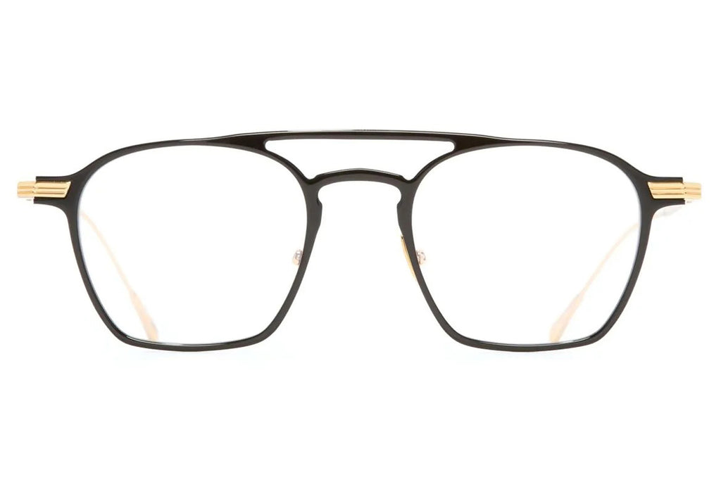 Cutler & Gross - 0009 Eyeglasses Black on 24K Yellow Gold