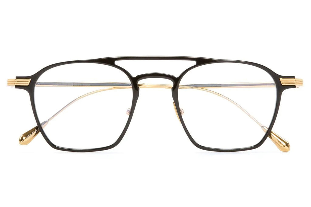 Cutler & Gross - 0009 Eyeglasses Black on 24K Yellow Gold