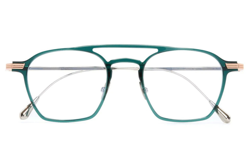 Cutler & Gross - 0009 Eyeglasses Gradient Green on 18K Rose Gold