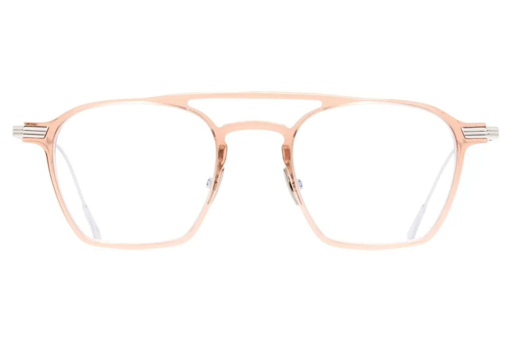 Cutler & Gross - 0009 Eyeglasses Peach on 18K Rhodium