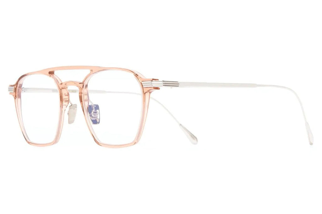 Cutler & Gross - 0009 Eyeglasses Peach on 18K Rhodium