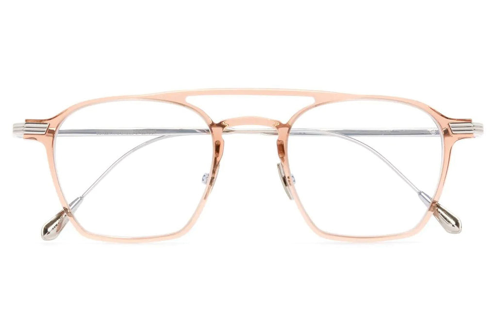 Cutler & Gross - 0009 Eyeglasses Peach on 18K Rhodium