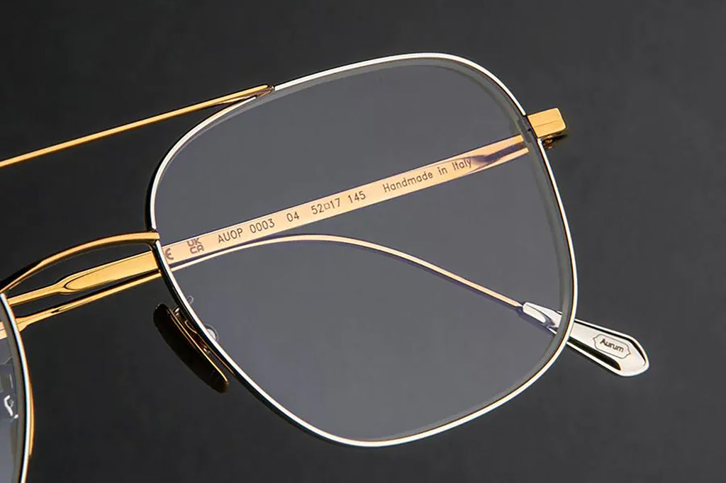 Cutler & Gross - 0003 Eyeglasses Yellow Gold 24K + Rhodium 18K