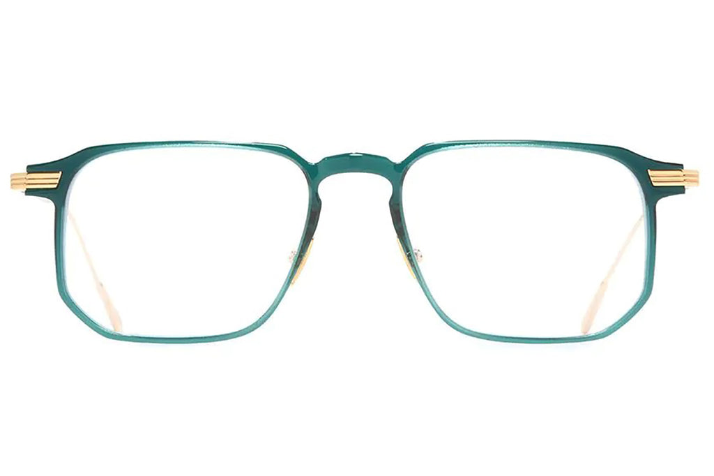 Cutler & Gross - 0007 Eyeglasses Green on 24K Yellow Gold